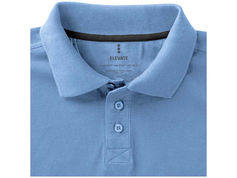 Calgary женская футболка-поло с коротким рукавом, голубой-11