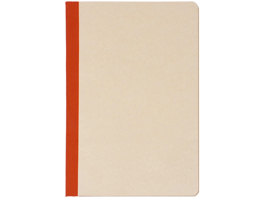 Блокнот А5 из переработанного тростника и RPET Adiantum, 80 листов, гибкая обложка, красный-1