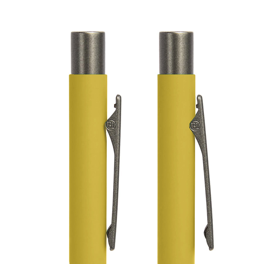 Ручка шариковая FACTOR, желтый, серый-1