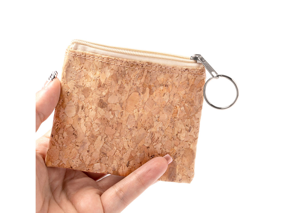 Кошелек Лимоза из натуральной пробки, натуральный-3