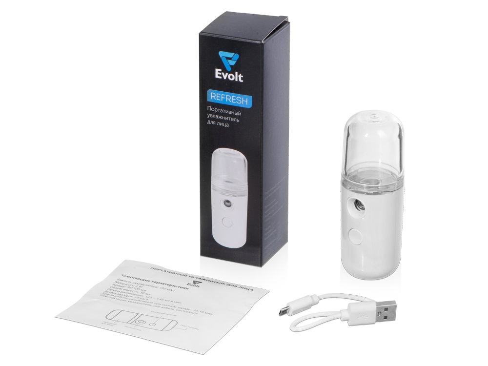 Портативный увлажнитель для лица Refresh,  белый-8