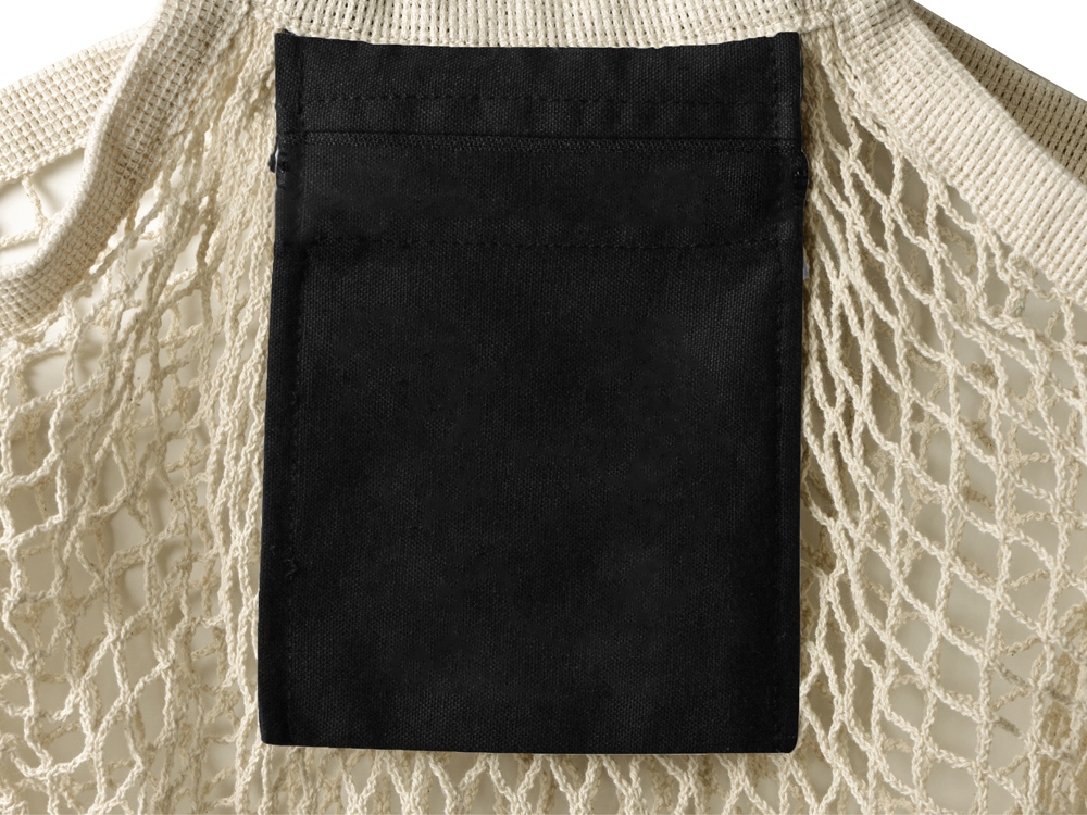 Сетка для шопинга Mesh, натуральный/черный-5