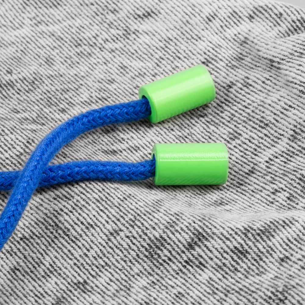 Пара наконечников для шнурка Tizzle, зеленый неон-1