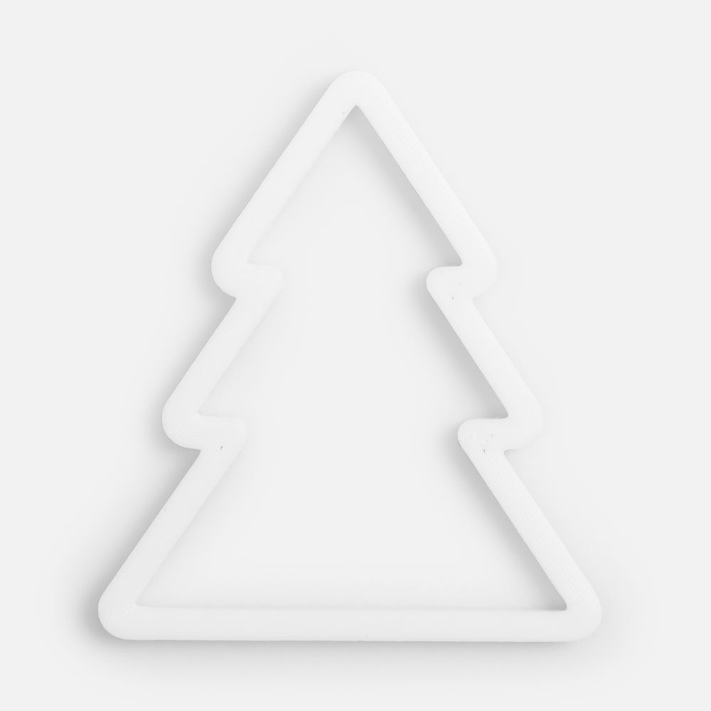 Подвеска «Елочка», 3D-печать, белая-0