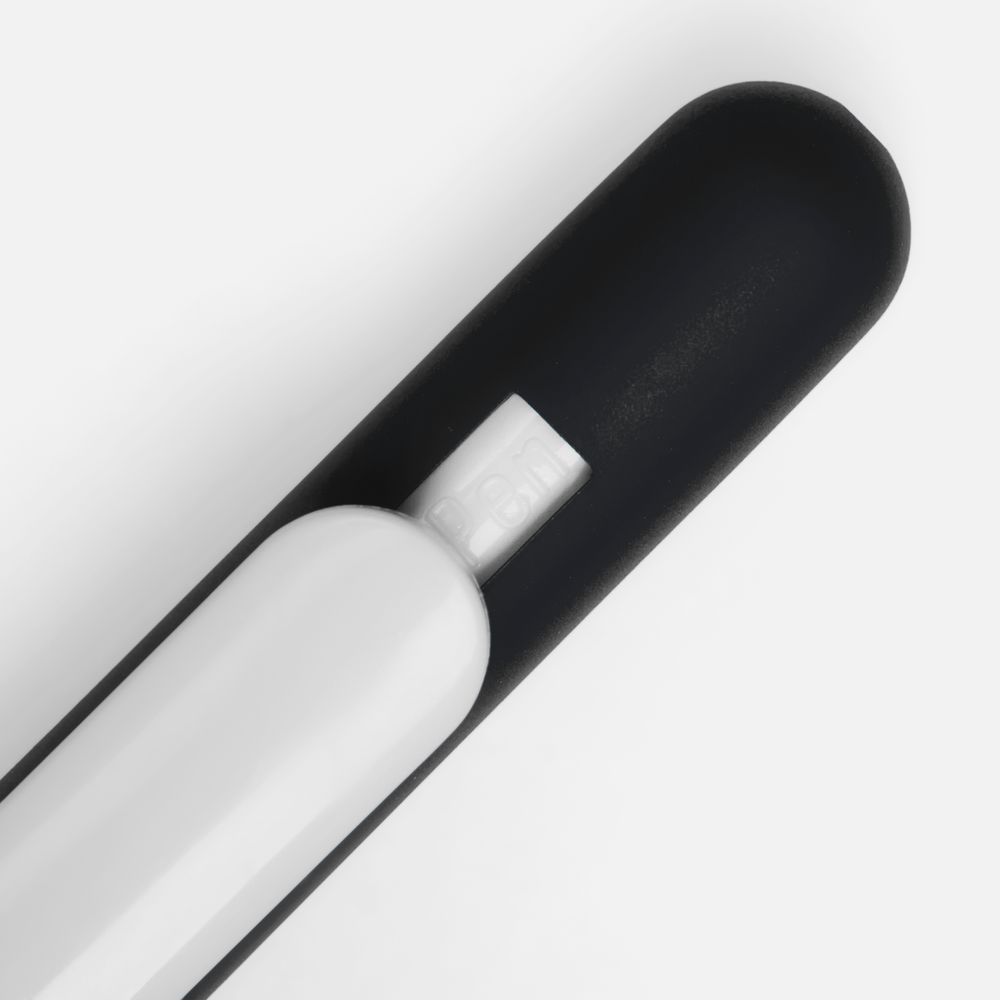 Ручка шариковая Swiper Soft Touch, черная с белым-1