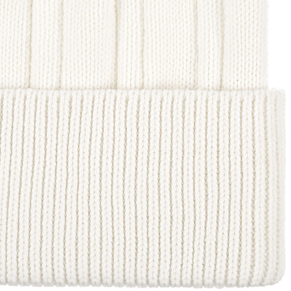 Шапка Knit Beat, белая (молочная)-3