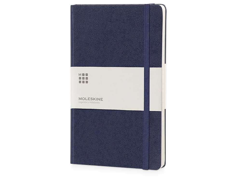 Записная книжка Moleskine Classic (в линейку) в твердой обложке, Pocket (9x14см), синий-0