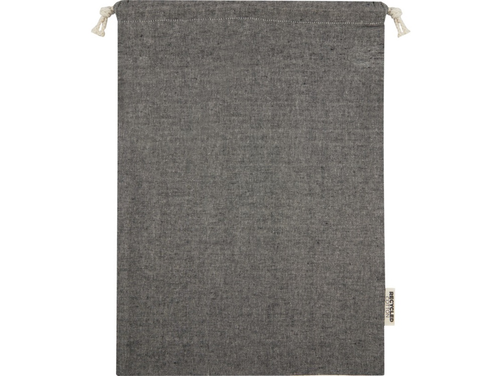 Большая подарочная сумка Pheebs объемом 4 л из хлопка плотностью 150 г/м2, черный-2