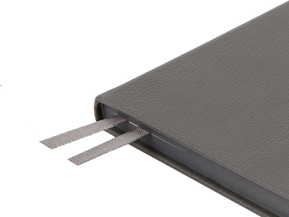 Ежедневник недатированный А5 Megapolis Nappa, графитовый серый-5