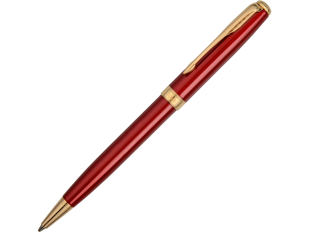Ручка шариковая Parker модель SON13 RED GT BP F.BLK GB, красный/золотистый-0