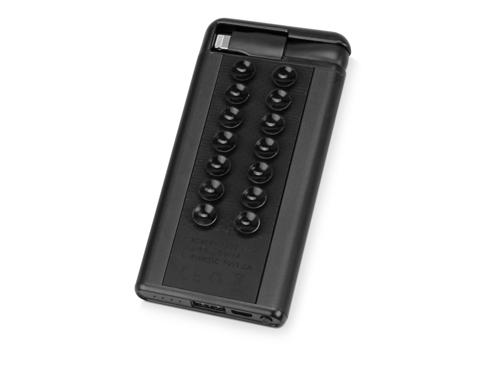 Портативное зарядное устройство Octopus, черный-0