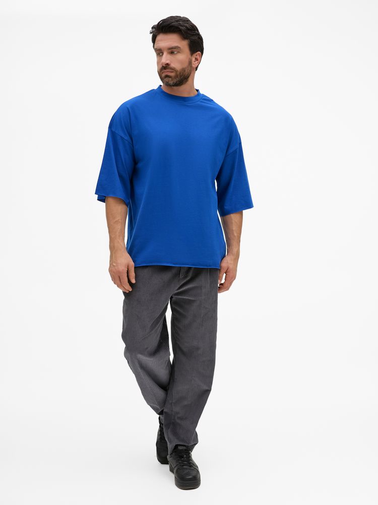 Футболка унисекс оверсайз T1, синяя-3