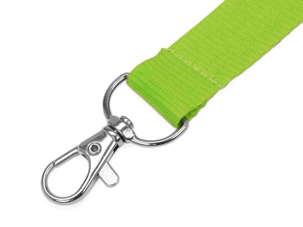 Ланьярд с карабином и замком безопасного разрыва, зеленое яблоко-1