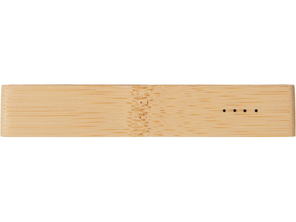 Внешний аккумулятор с подсветкой лого Reedia S2, 5000 mAh, бамбук, черный-4