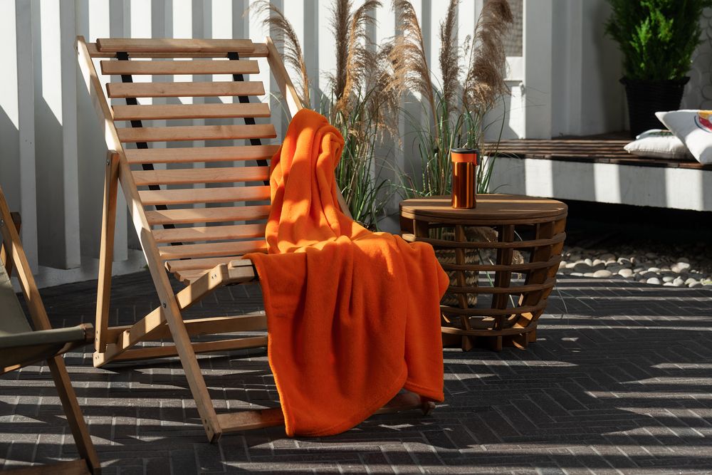 Плед Plush, оранжевый-2