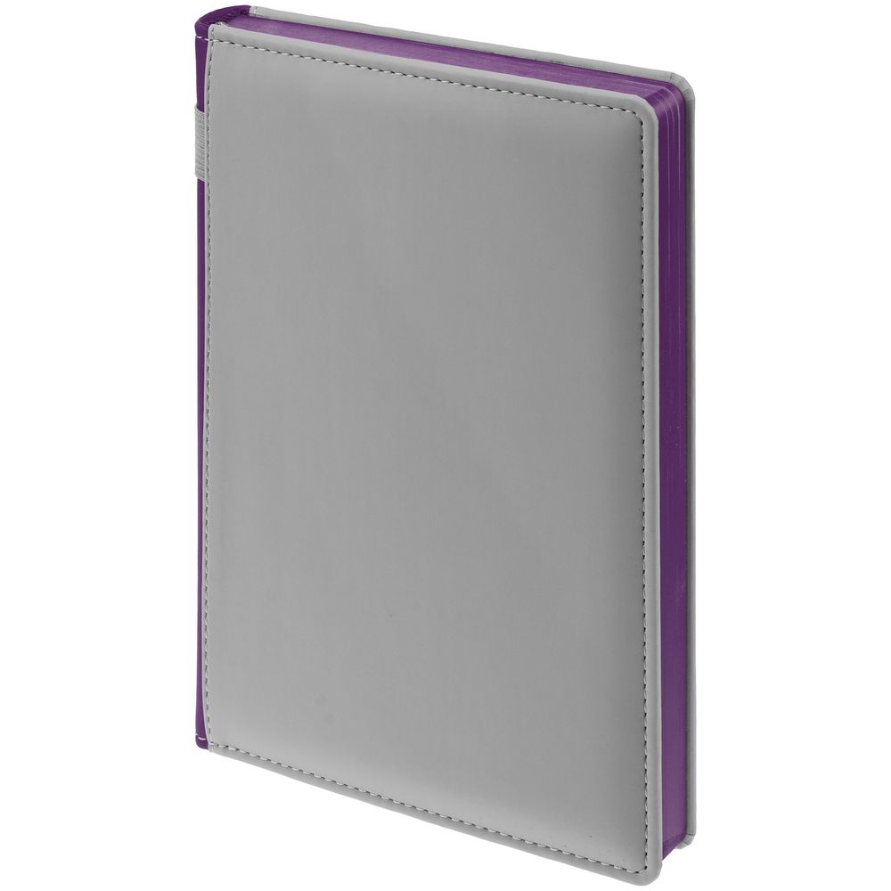 Ежедневник Spain Shall на заказ, недатированный, серый с фиолетовым-2