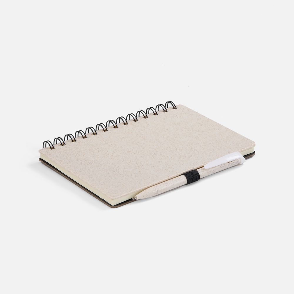 Блокнот на спирали Intrigo, белый-3