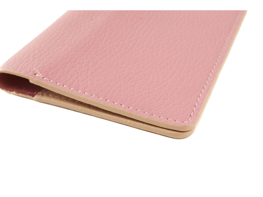 Обложка для паспорта Valerie Concept PSC6, розовый/бежевый-4