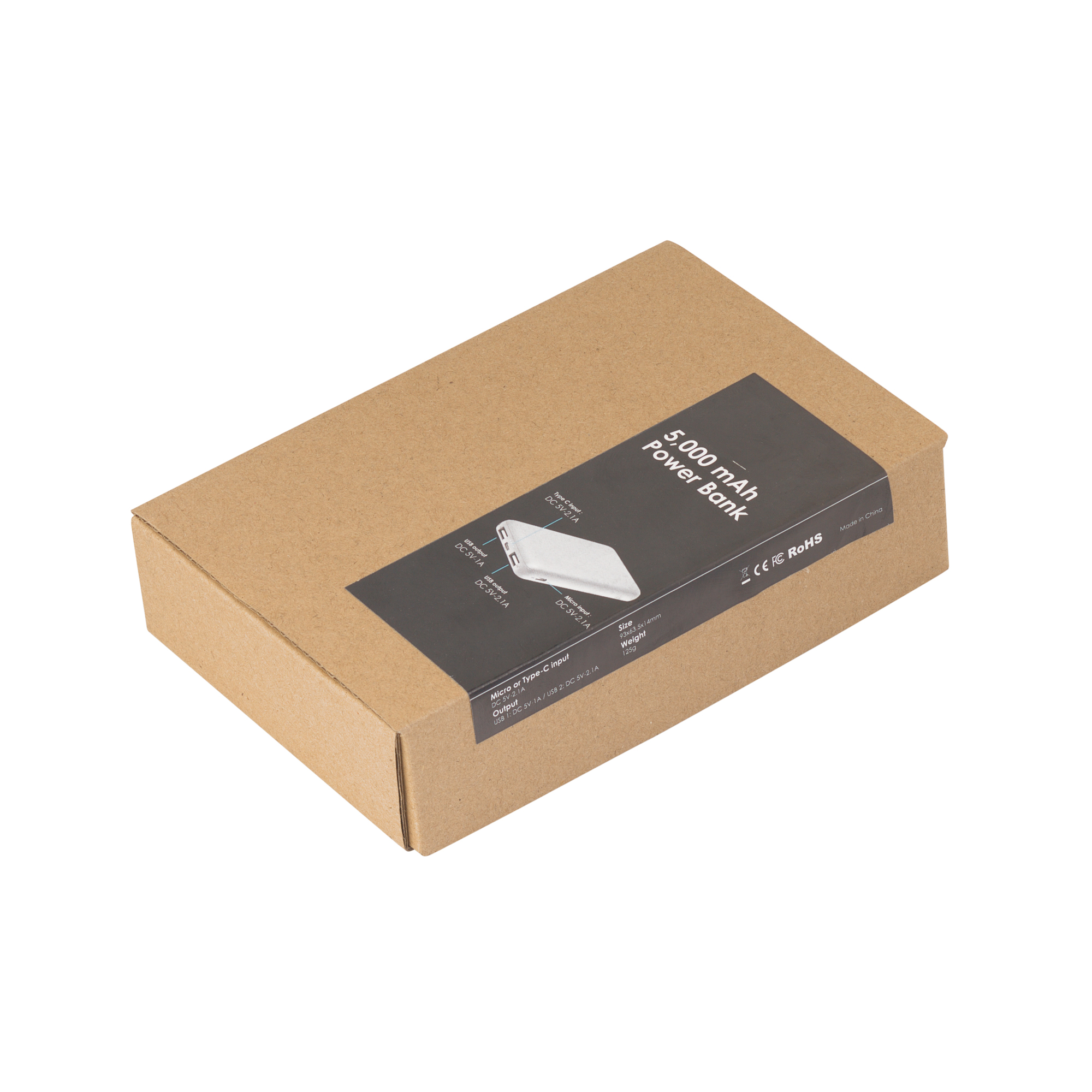 Зарядное устройство "Compact", 5000 mAh, белый-5