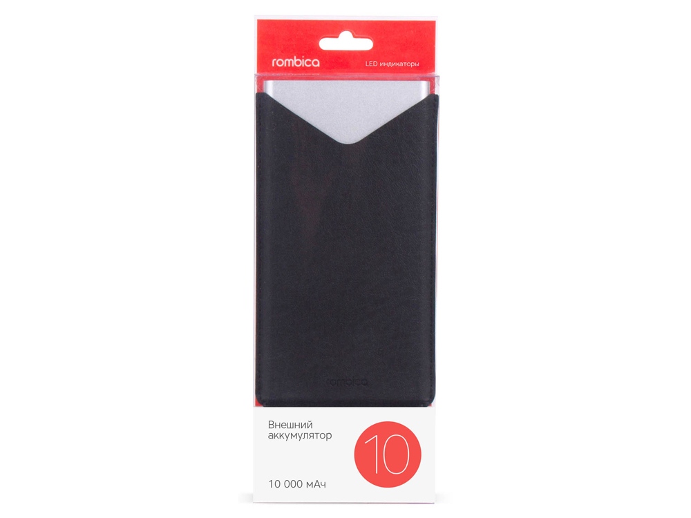 Внешний аккумулятор Rombica NEO AX100L, 10 000 мАч, алюминий, серебристый, чехол-4