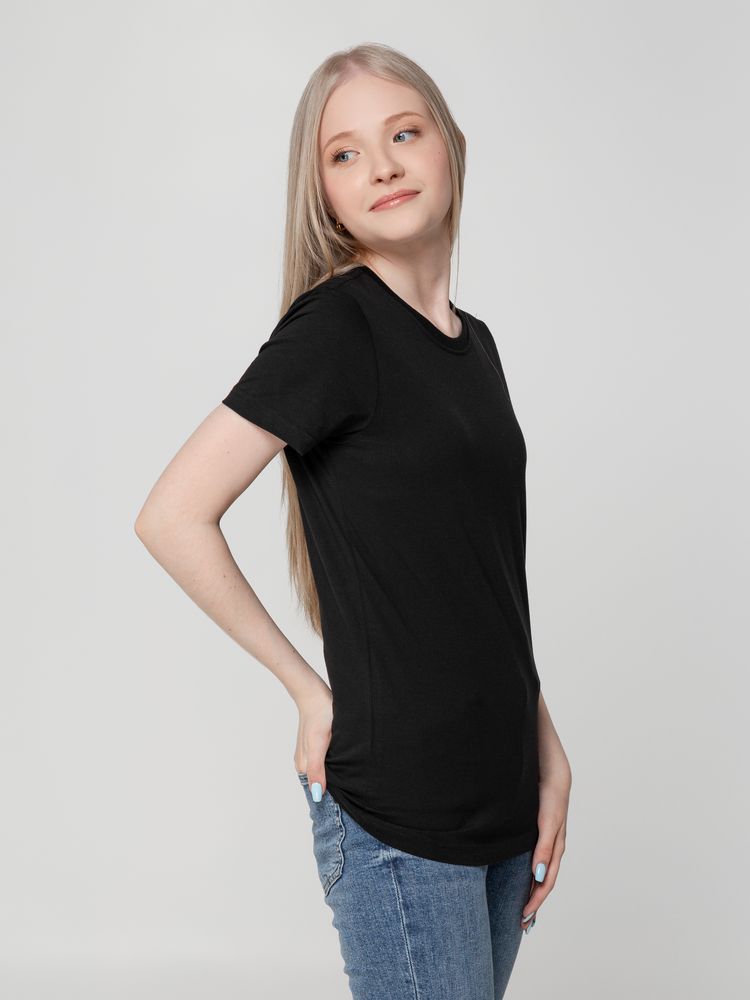 Футболка женская T-bolka Lady, черная-3