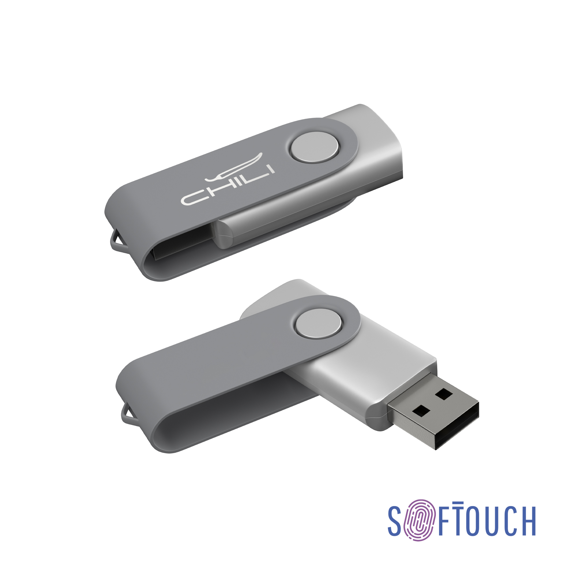 Флеш-карта "Vostok", объем памяти 16GB, покрытие soft touch#-0