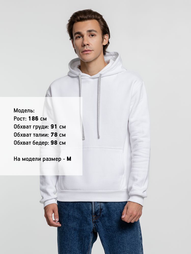 Толстовка с капюшоном Kirenga Heavy, белая (белоснежная)-3