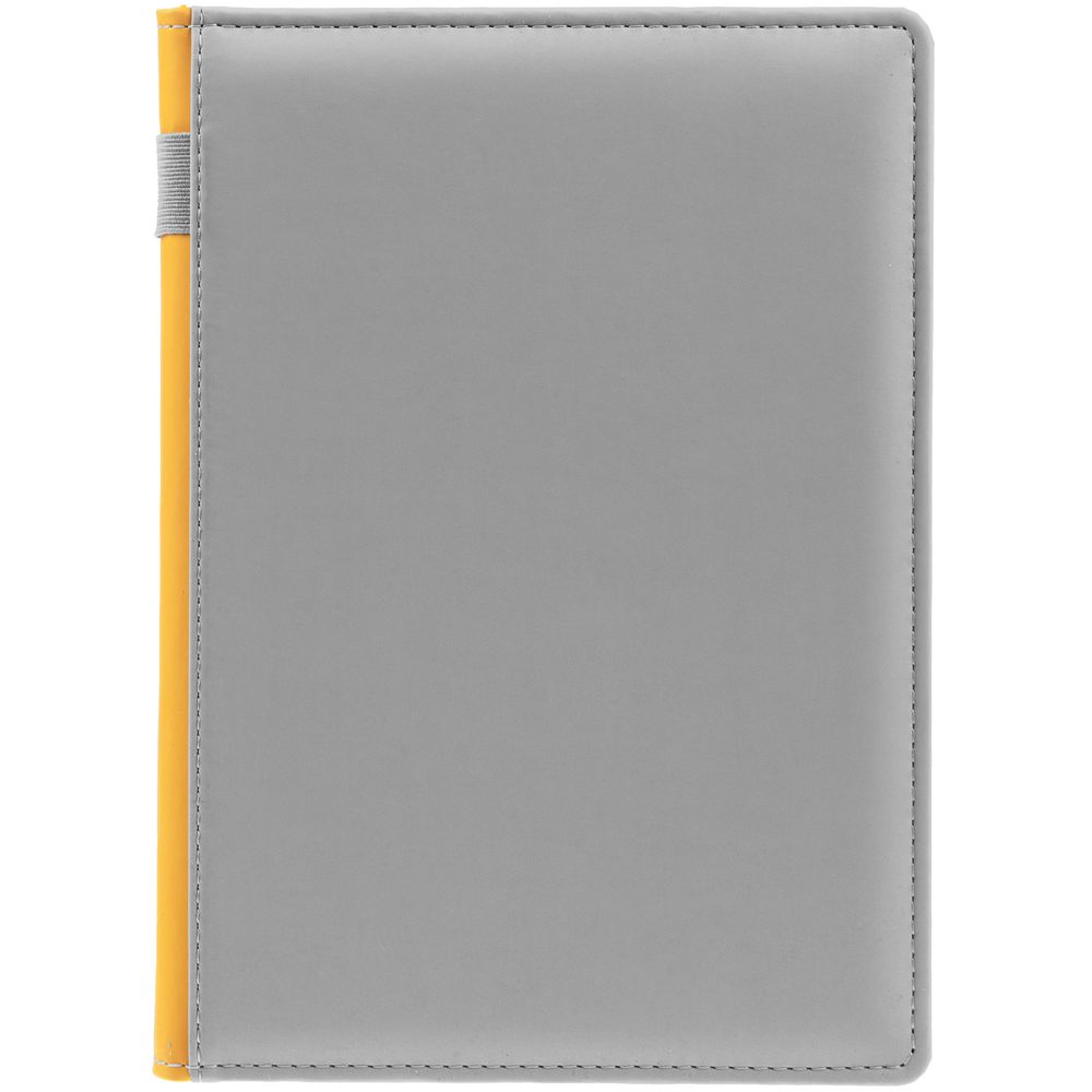 Ежедневник Spain Shall на заказ, недатированный, серый с желтым-1