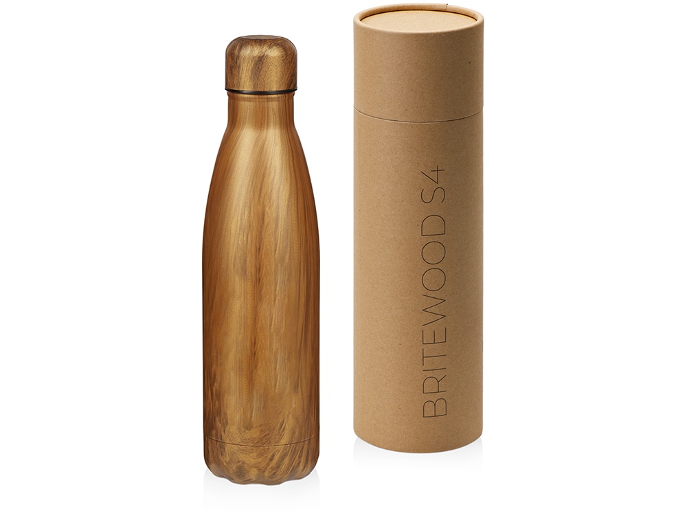 Вакуумная термобутылка Britewood S4, 500 мл, крафтовый тубус-0