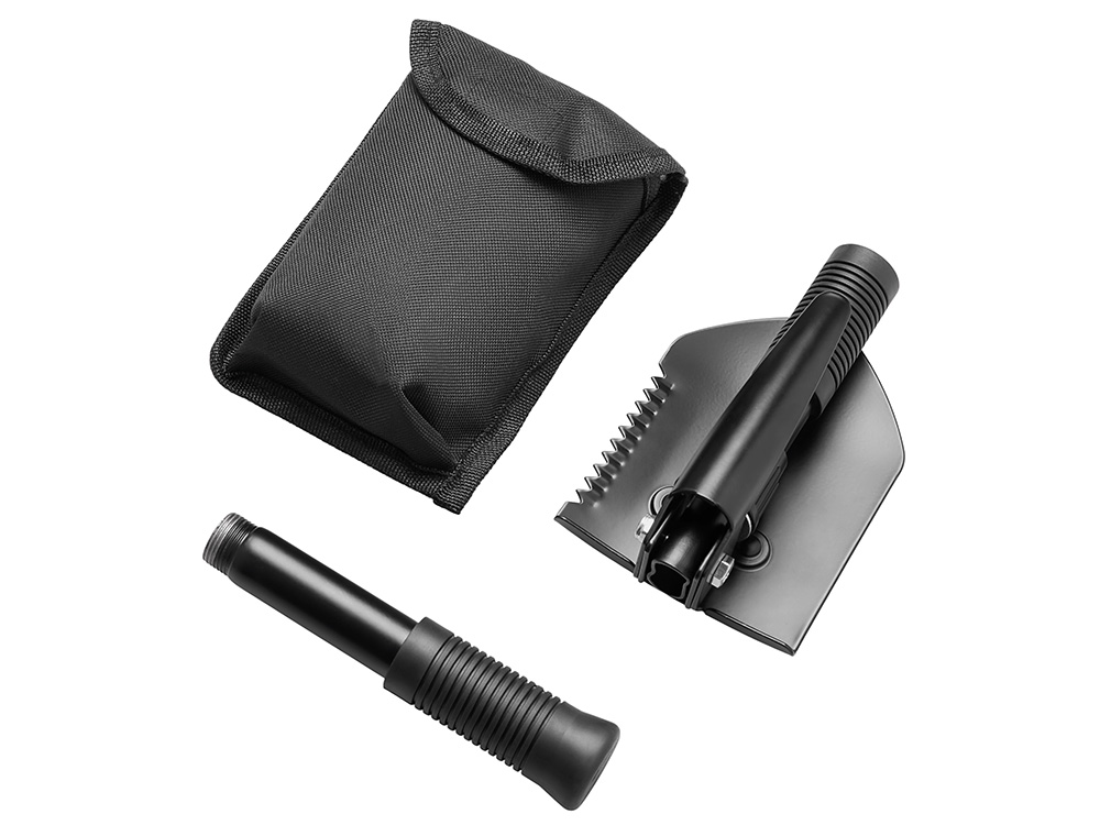 Складная лопата c чехлом Spade, черный-12