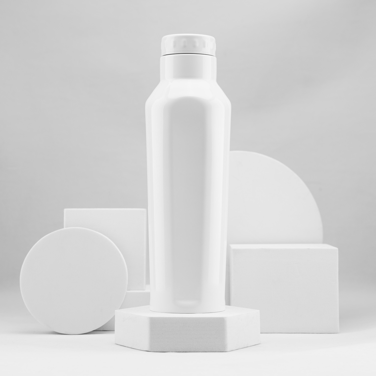 Термобутылка для напитков E-shape (белый)-4