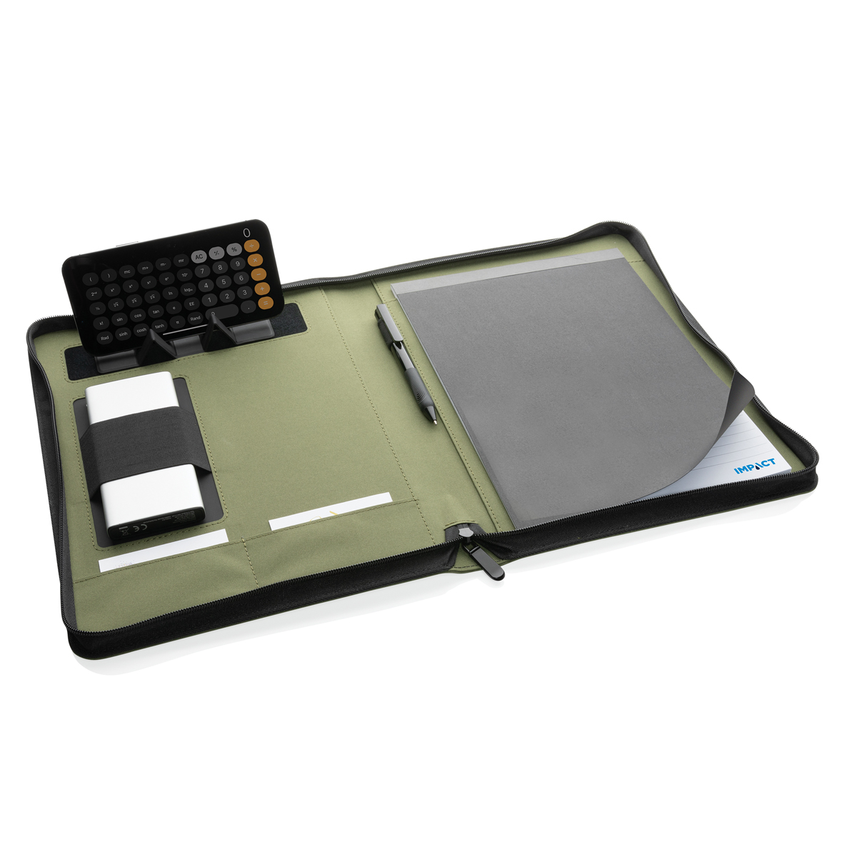 Органайзер Impact из rPET Aware™ на молнии, А4-2