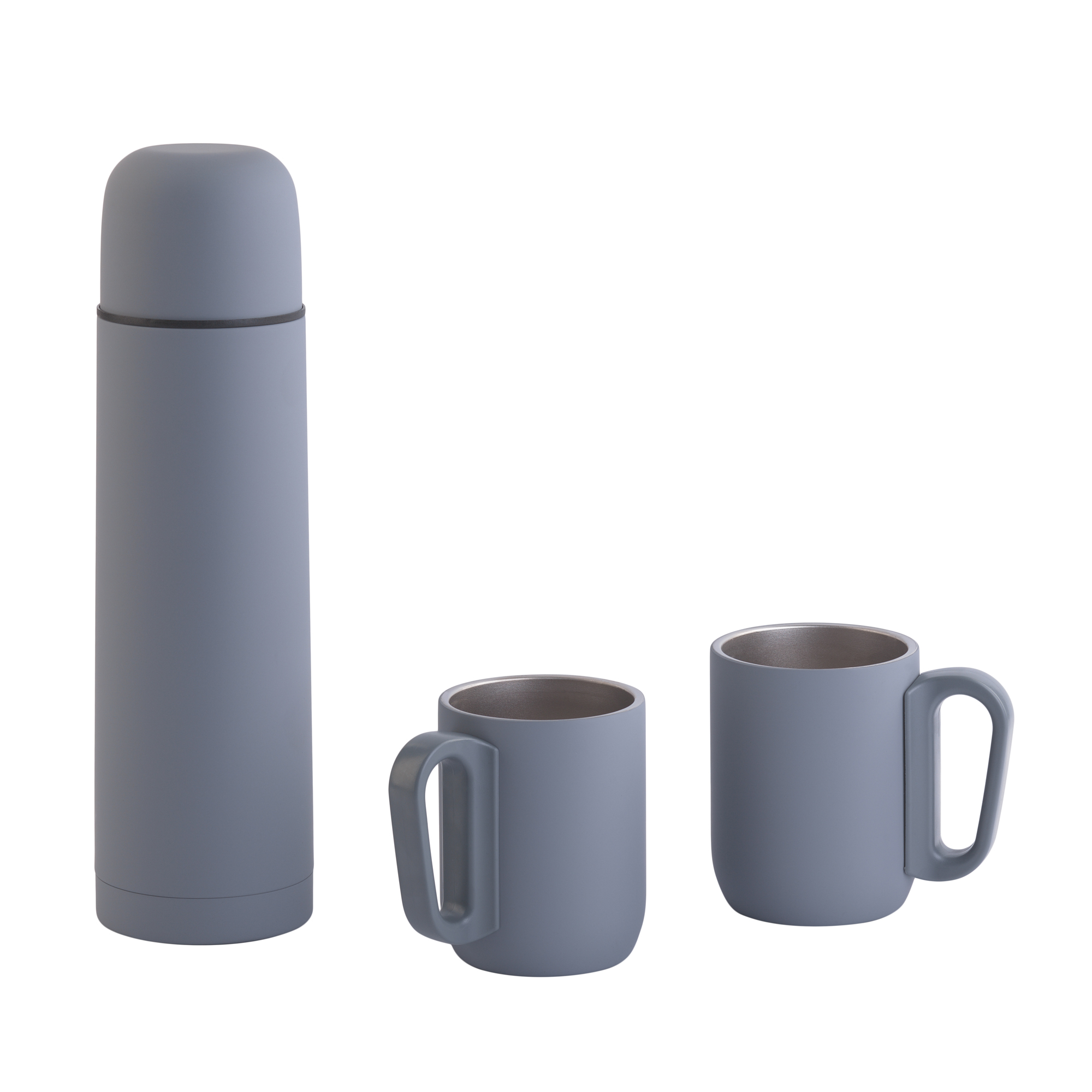 Набор "Гейзер" (термос, 2 кружки), покрытие soft touch-0