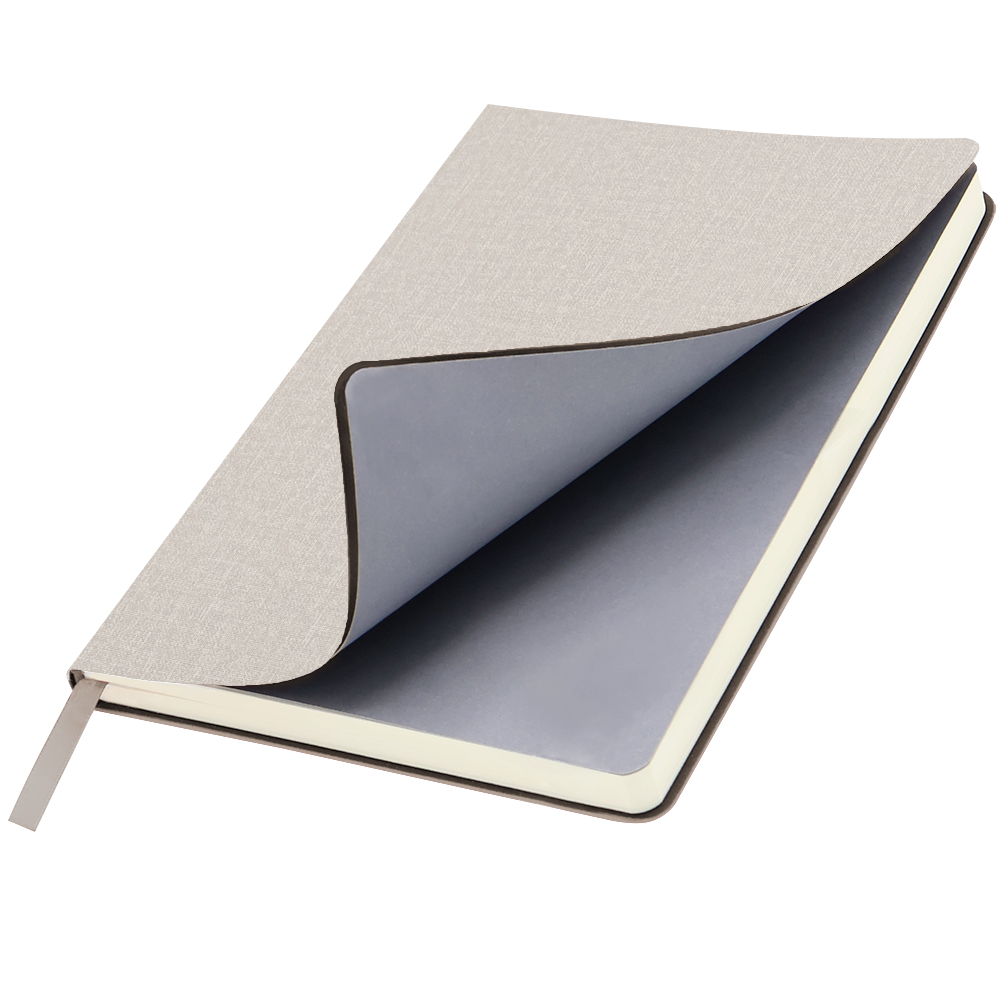 Ежедневник A5 недатированный Stefano в мягком переплёте, Светло-серый-0