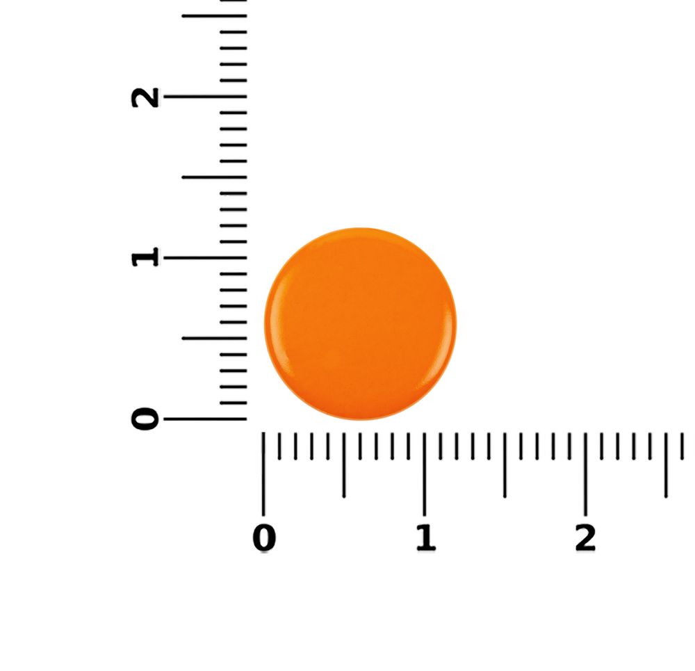 Кнопка Clavis, M, оранжевый неон-2