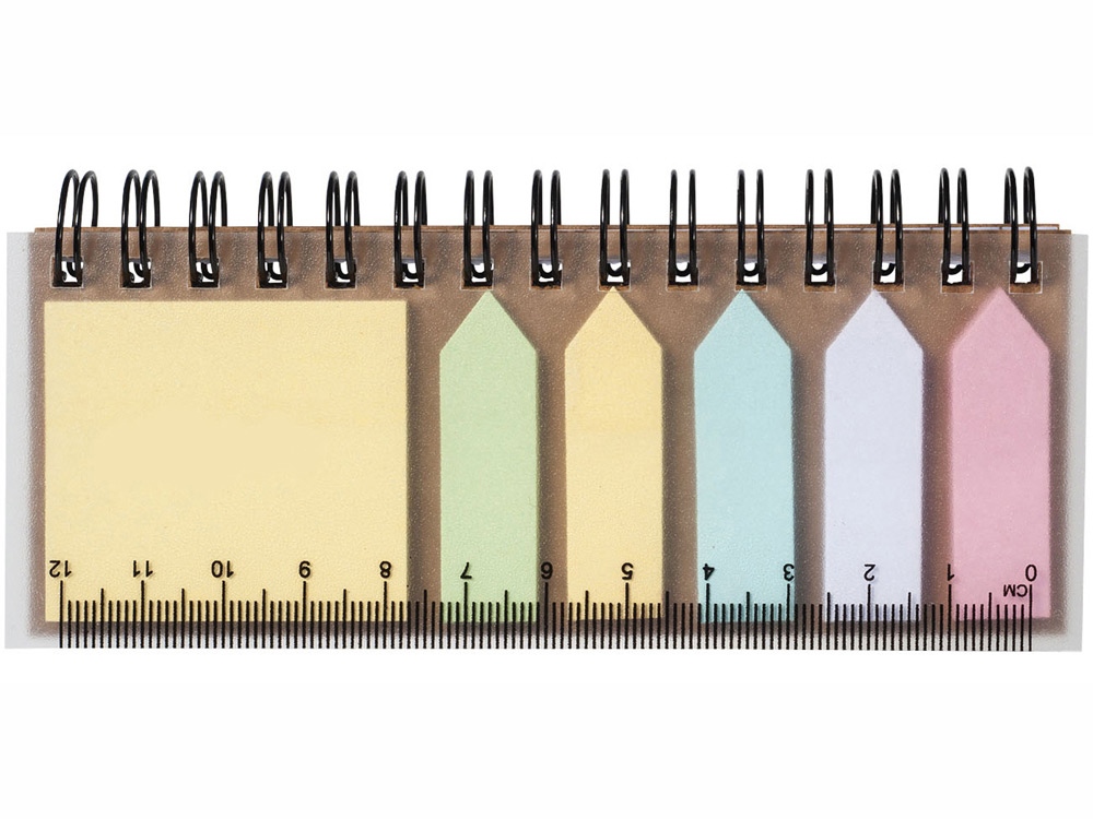 Блокнот Spiral с клейкими листами-4