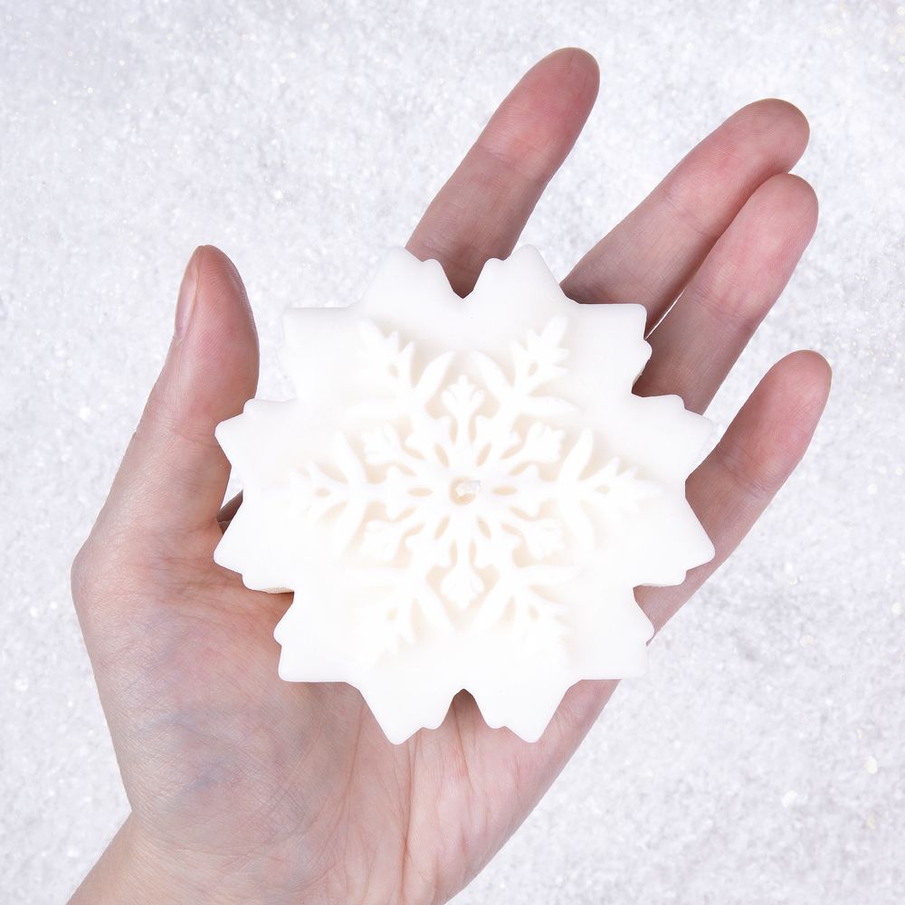 Свеча Snowflame 2, белая, 8 см-1