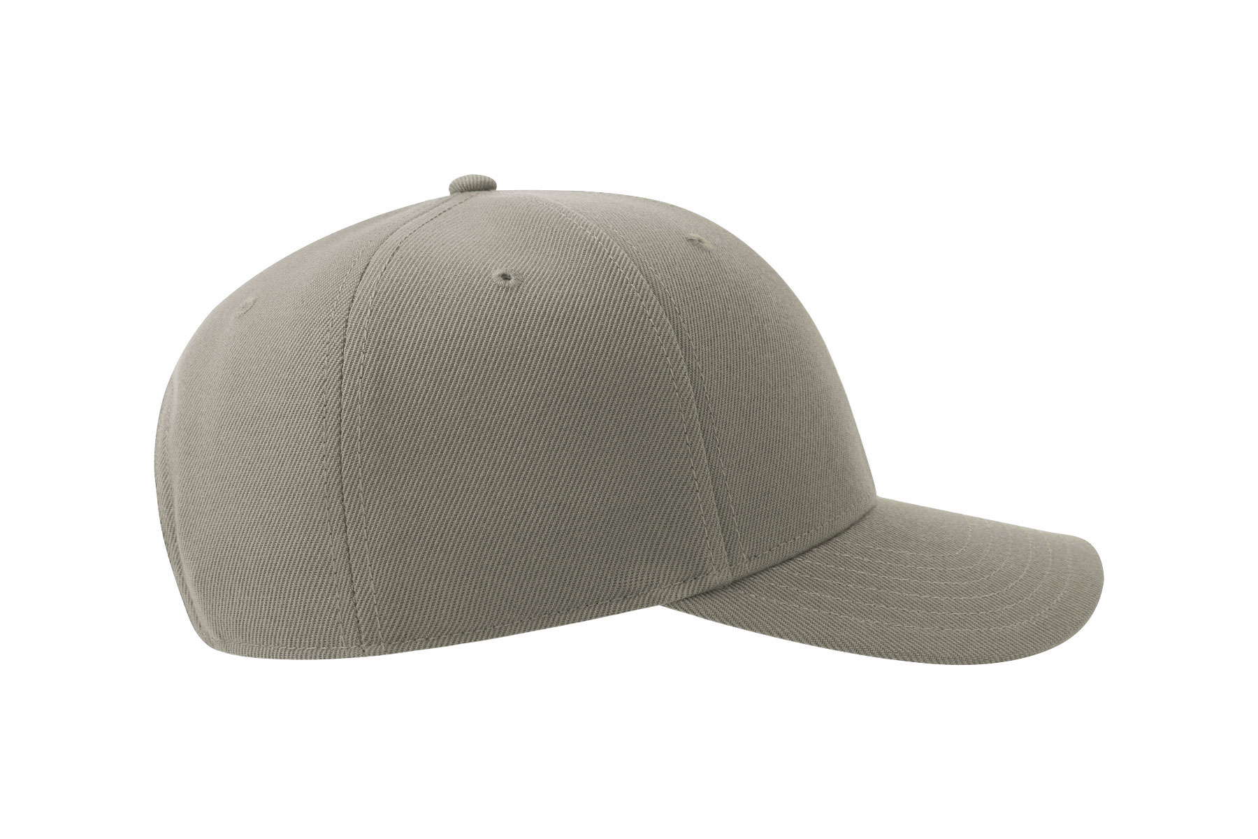 Бейсболка BEAT-S, 6 клиньев, пластиковая застежка, серый-7