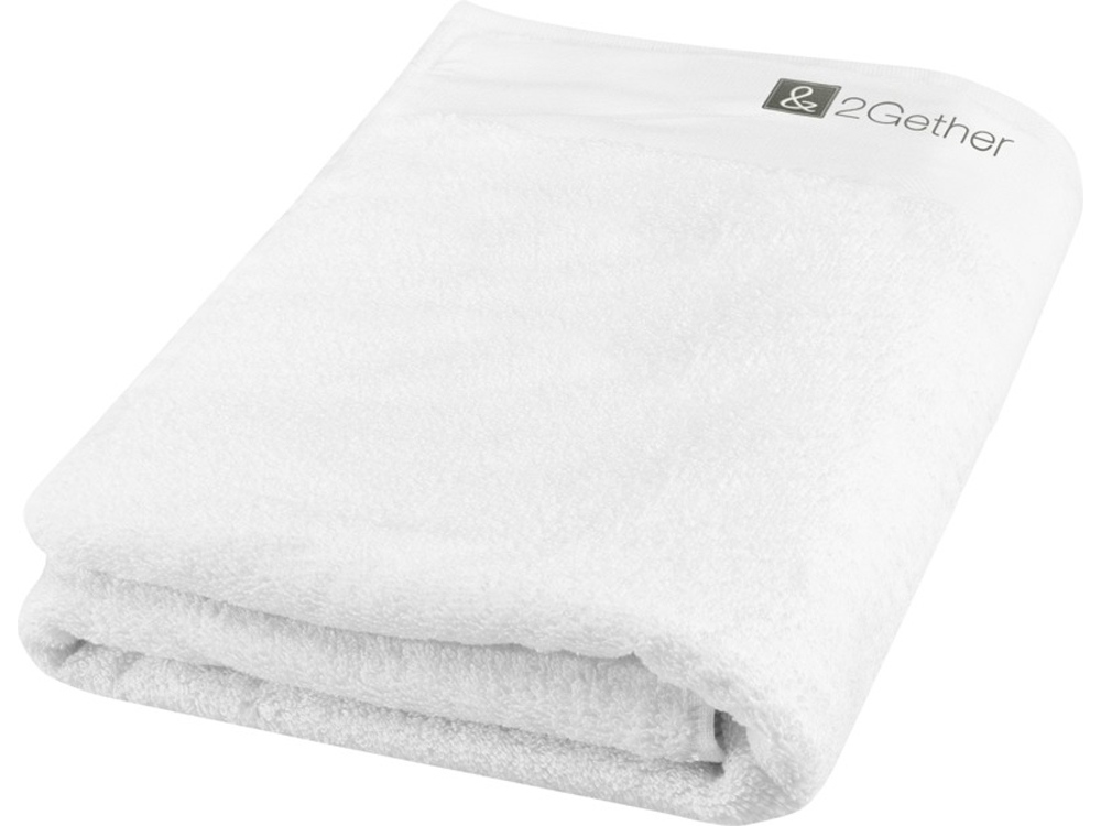 Полотенце для ванны Ellie из хлопка плотностью 550 г/м2 и размером 70x140 см, белый-4