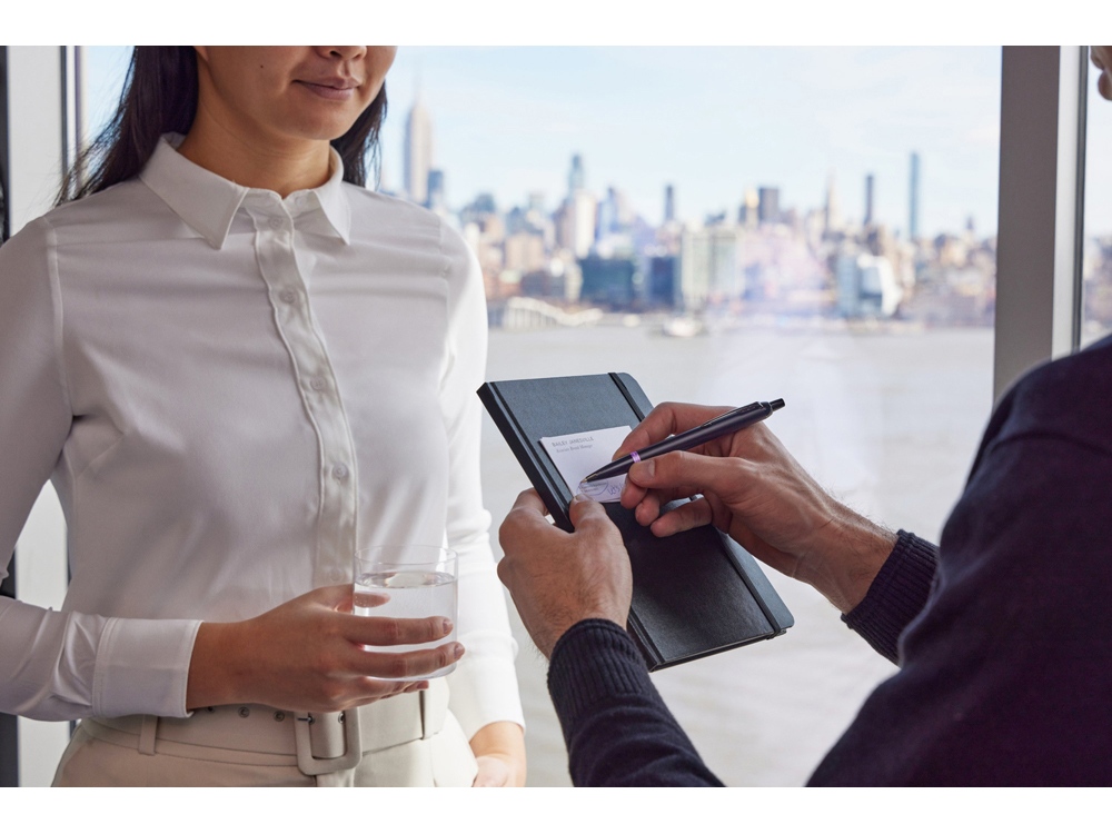 Шариковая ручка Parker IM Vibrant Rings Flame Amethyst Purple, стержень: M blue, в подарочной упаковке.-5