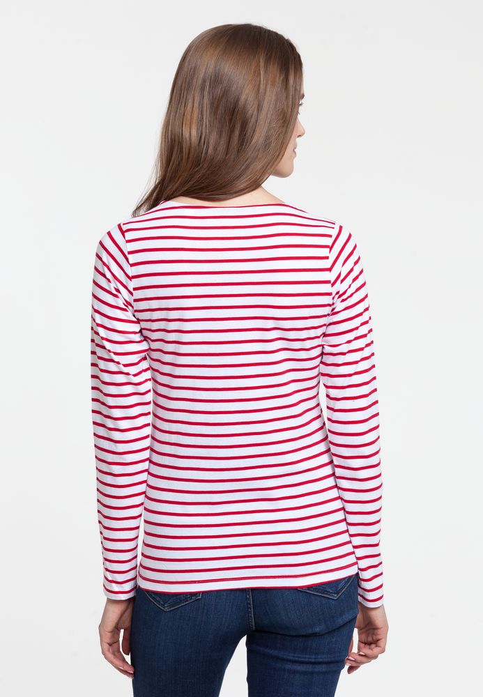 Футболка женская Grand Granat, белая с красным-3