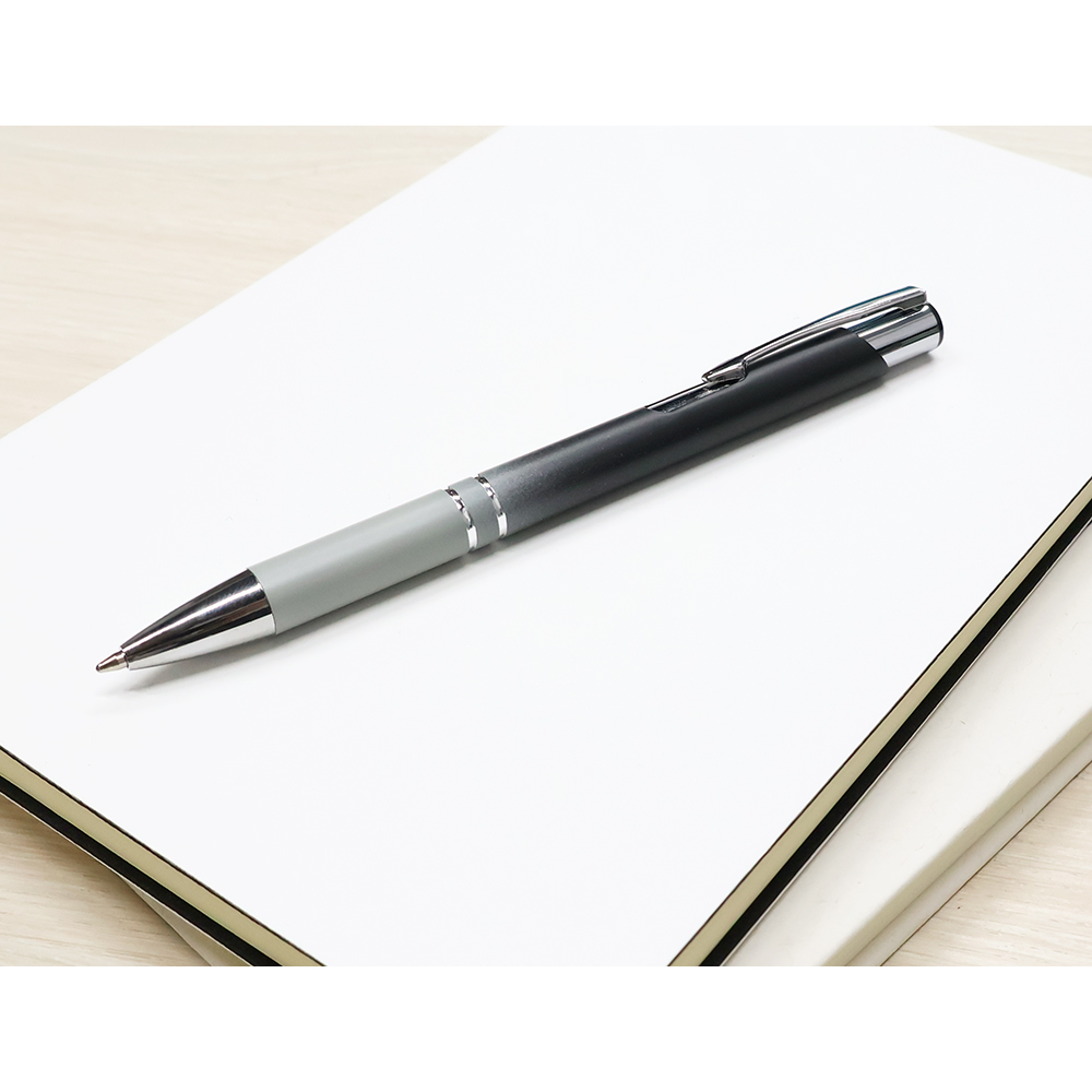 Ручка металлическая Britney градиент, чёрный-1