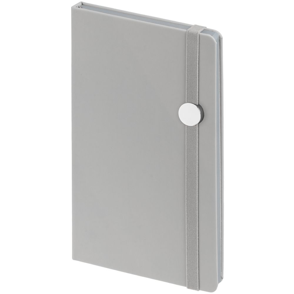 Блокнот Shall Round, серый-1