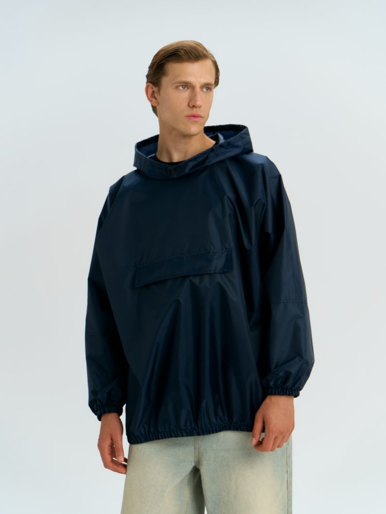 Дождевик-анорак Alatau, укороченный, темно-синий, единый размер-3