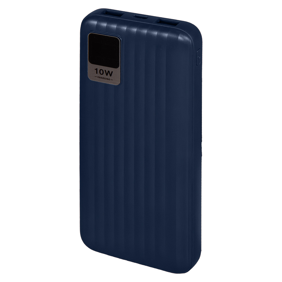 Универсальный аккумулятор Wave 10 (10000 мАч), синий, 14,9х6.7х1,6 см, синий-0