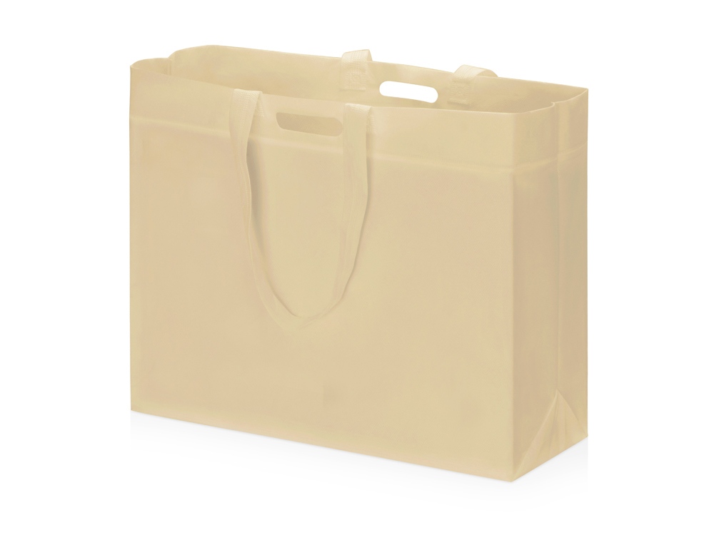 Сумка для покупок из спанбонда Scope, 455*160*380 с ручкой 550/30 мм, бежевый-0