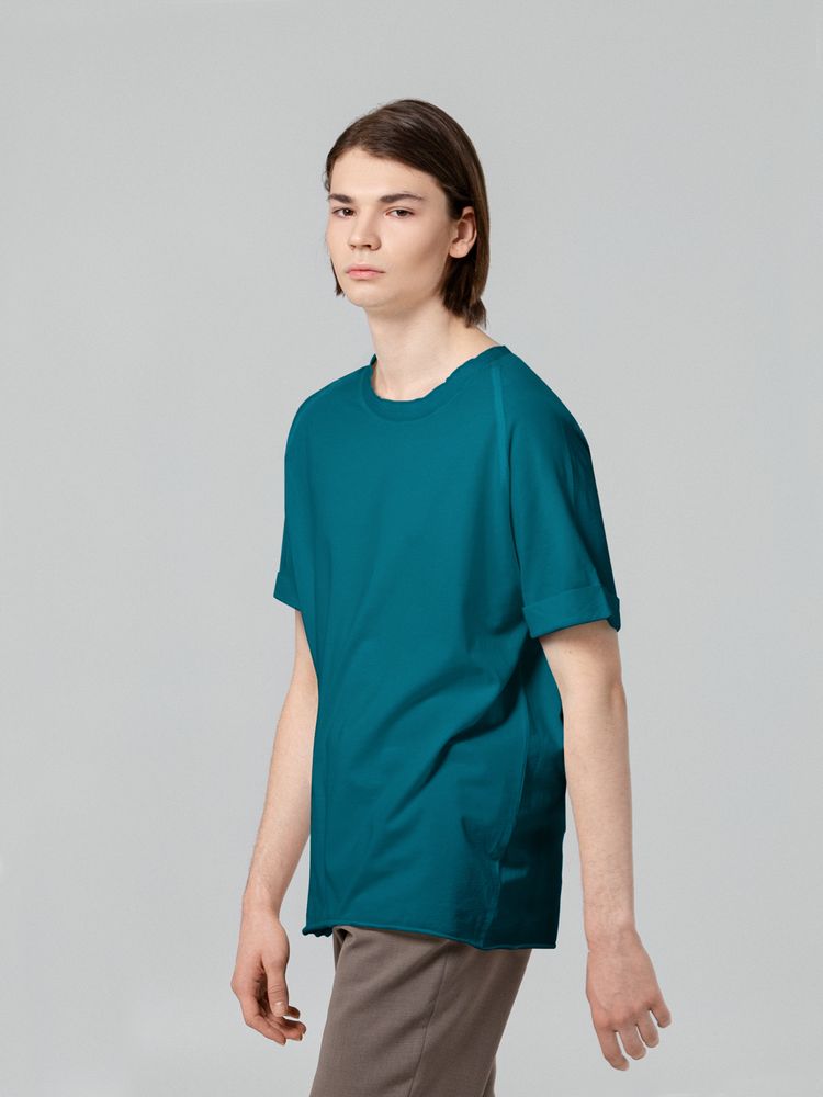 Футболка унисекс Vozduh 1.0, темно-бирюзовая-2