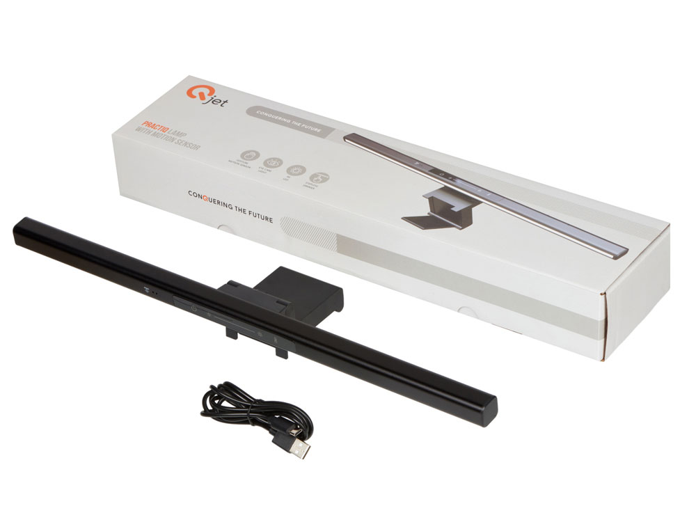 Лампа для монитора PractIQ с датчиком движения, 66 LED, диммер, черный-10