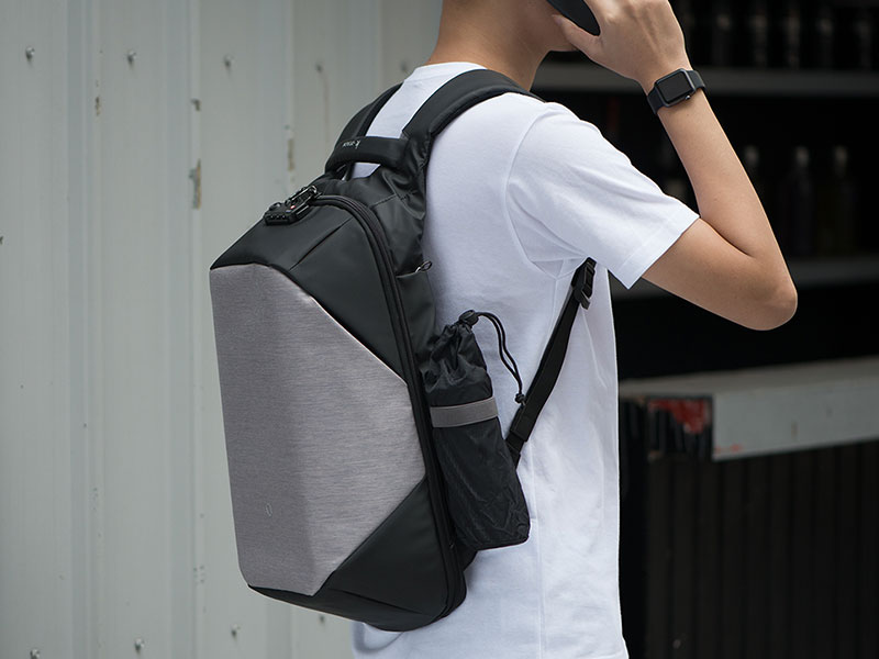 Рюкзак ClickPack 46х34х16 см, черный/серый-16