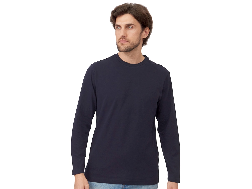 Лонгслив HD Fit мужской, темно-синий-0